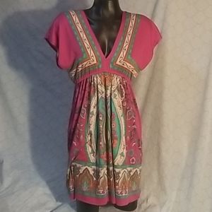 Flying Tomato empire waist scarf tunic top dress